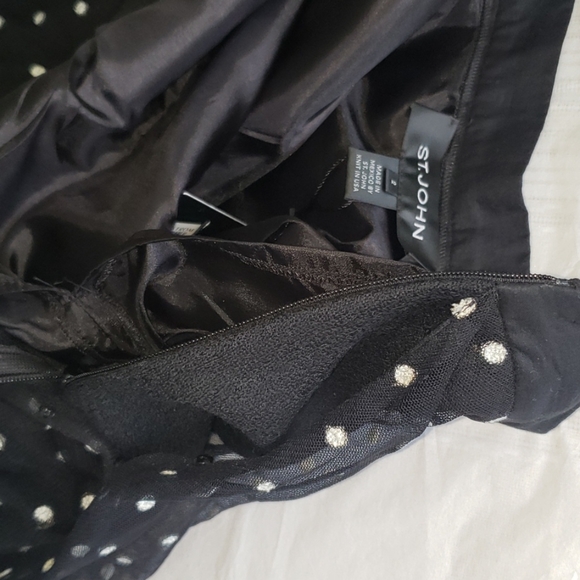 St.John NEW Balloon Skirt Mesh Top Women's BLACK & WHITE NWT - Picture 13 of 15